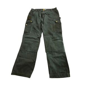 Carhartt Relaxed Fit Cargo Work Pants Men's 40x34 Black Cotton Durable Utility